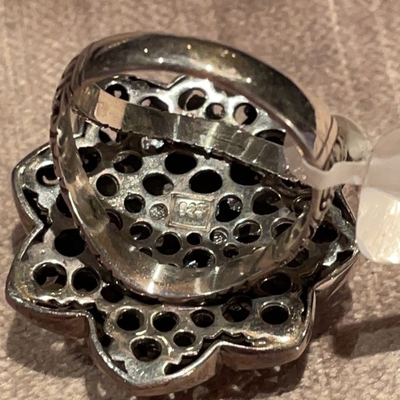 Mandala Flower Ruby Ring 925 Sterling Silver NWOTS - Picture 7 of 11